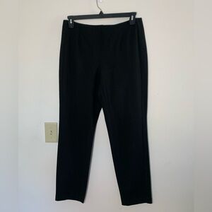 J. Jill M Ponte Knit Slim Leg Pants Black Pull On Casual Mid-High Rise EUC